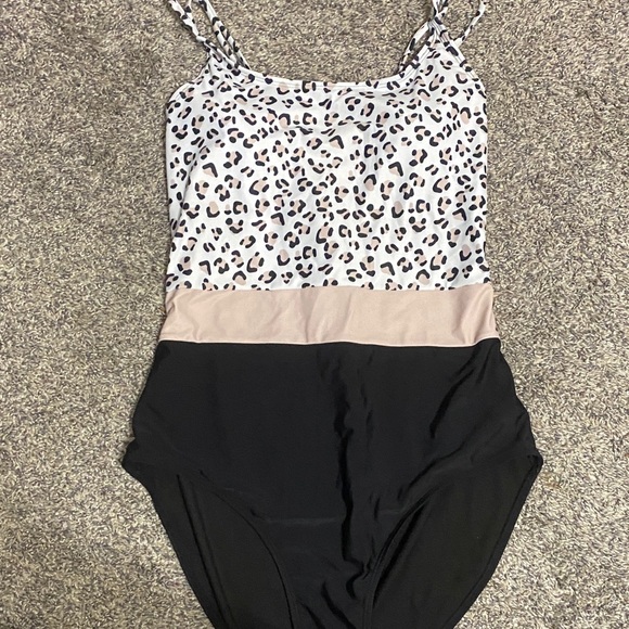 Other - Leopard Print One-Piece Swimsuit